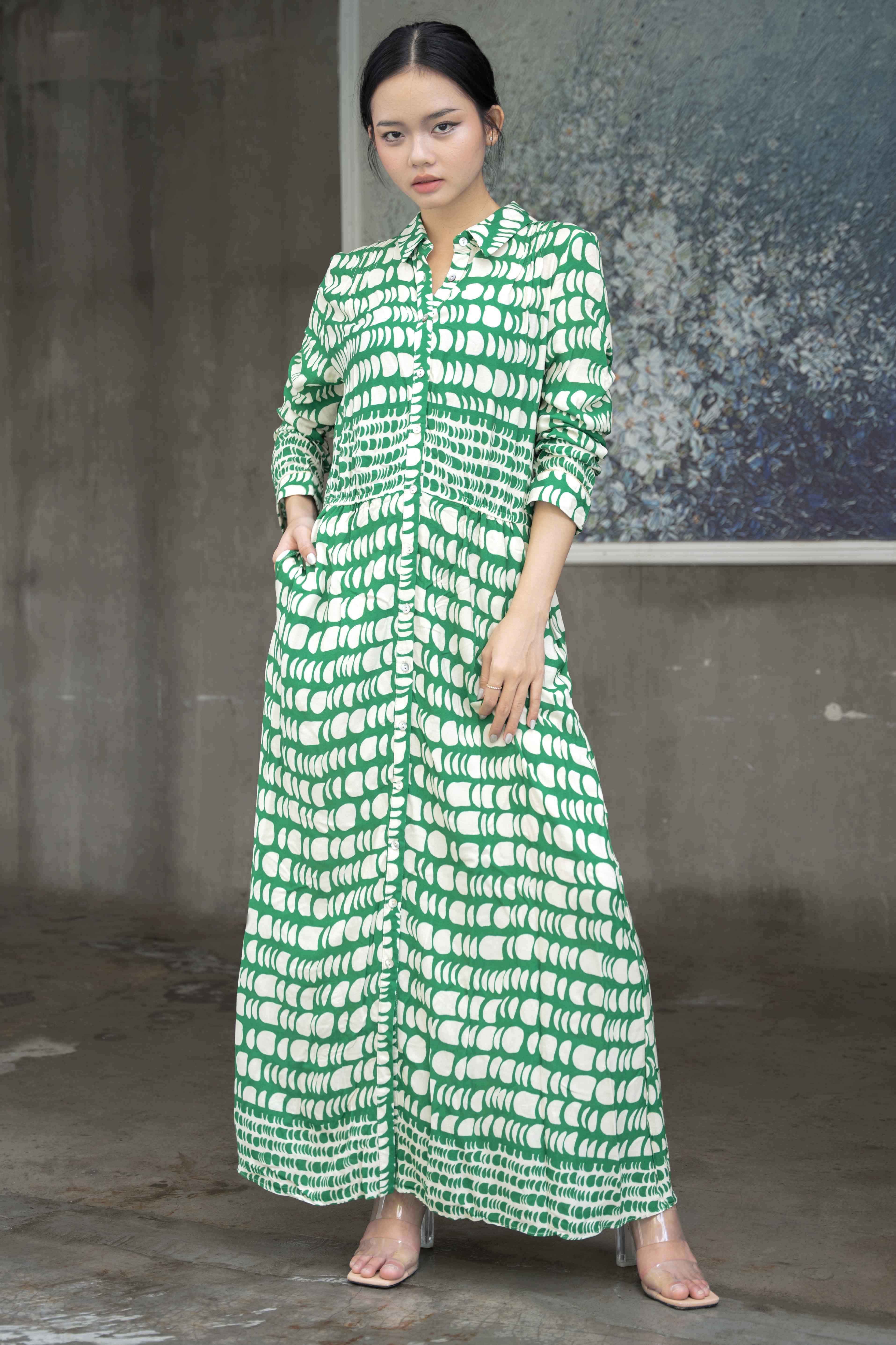 Maxi Sơ Mi Cotton Cao Cấp Luna Llena