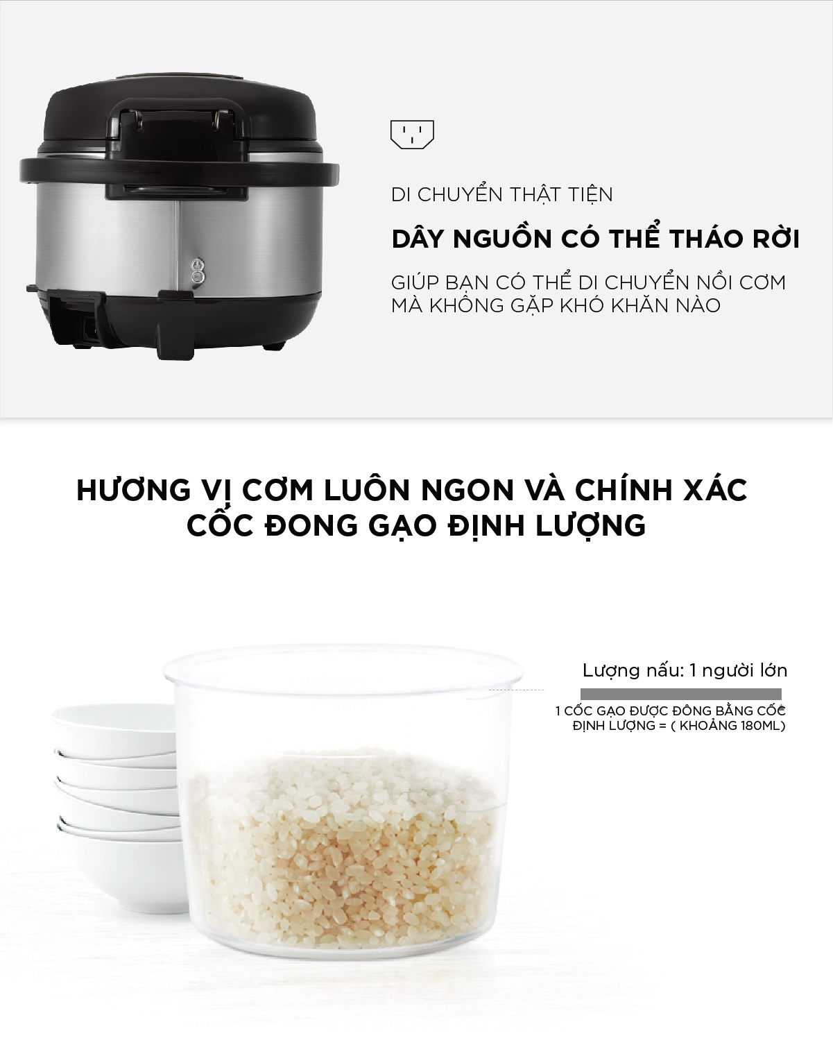 Nồi cơm điện tử Cuckoo 1.8L CR-1030F đa dạng chức năng nấu, công nghệ nghiệt 3D, lòng nồi chống dính bền bỉ - Bảo hành 2 năm - Hàng chính hãng Cuckoo Vina