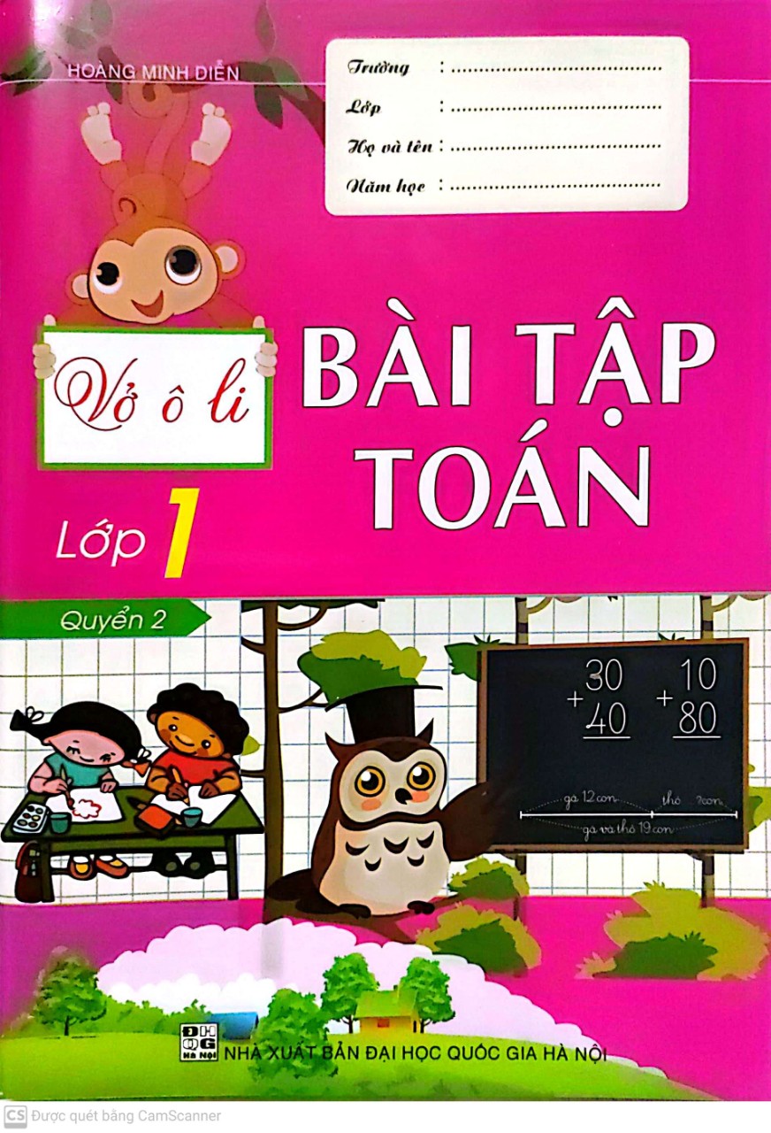 Vở Ô Li Bài Tập Toán Lớp 1 - Quyển 2 ( HMD)