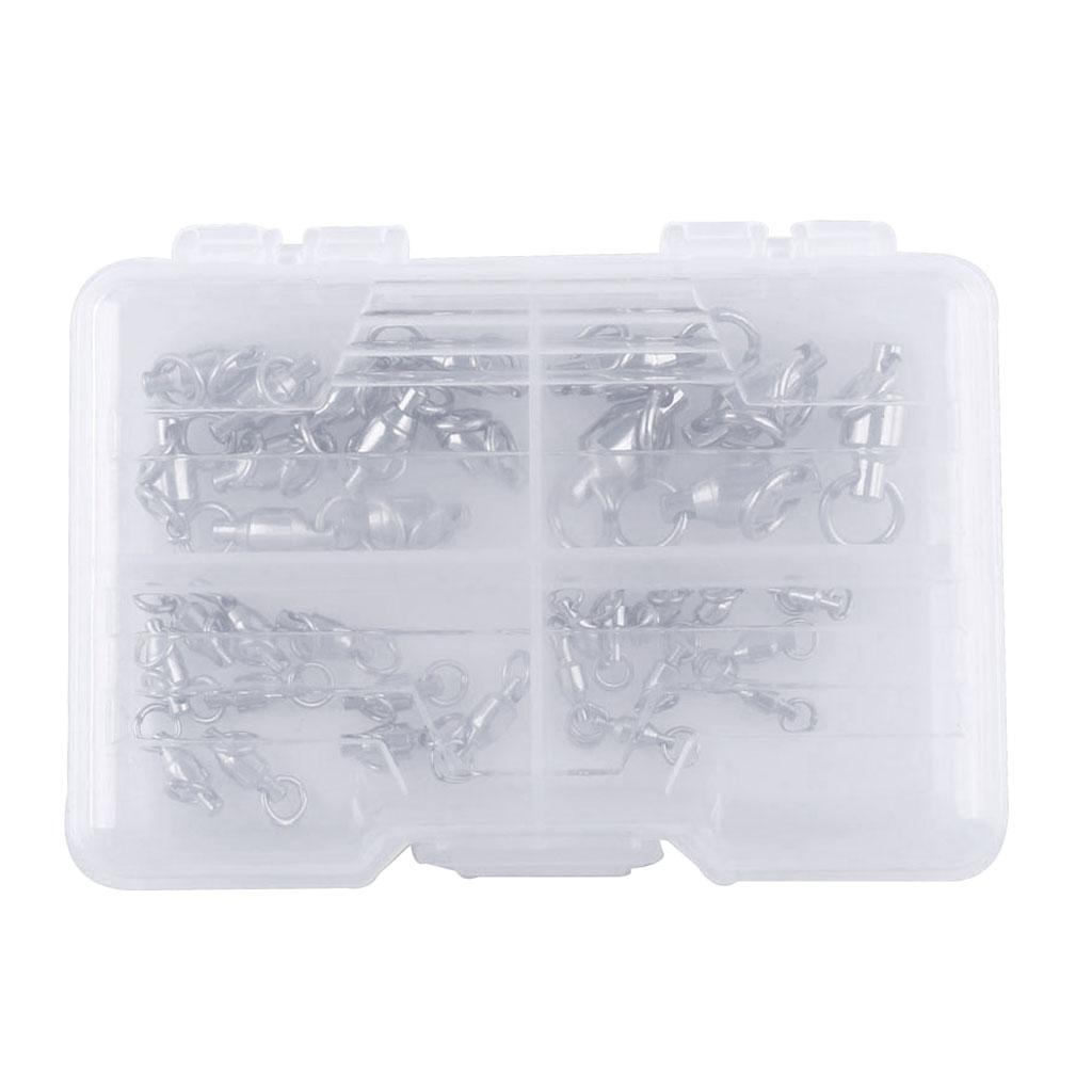 35pcs Heavy Duty Fishing Swivel Ball Bearing Swivels Sea Fishing Accessories