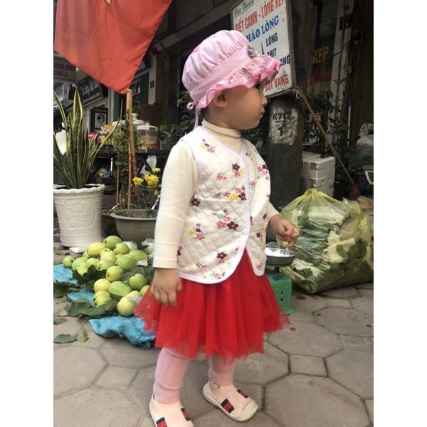 -Áo khoác gile sơ sinh trần tám cho bé hàng xuất dư lẻ size