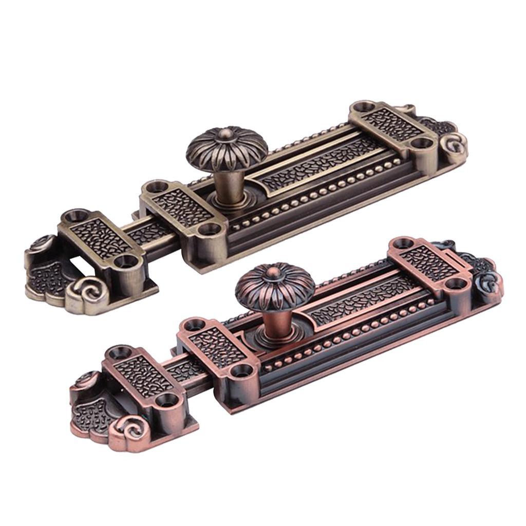 2 Packs 5-Inch Slide Latch Lock Door Safety Door Latch Slide Lock-12 Screws