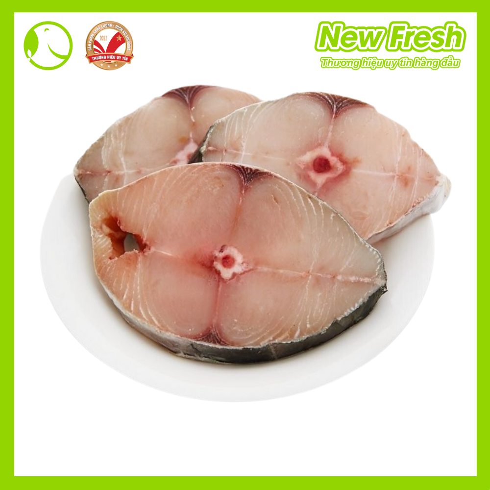 Cá Thu Cắt Khoanh ( Khoanh To ) Siêu Tiện Lợi - Túi 1Kg