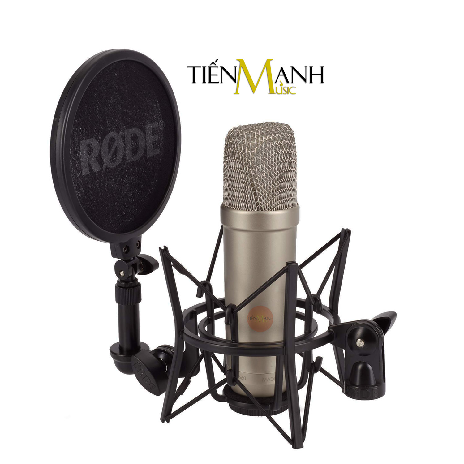 Micro Rode NT1-A Mic Thu Âm Condenser Livestream Phòng Thu Studio Chuyên Nghiệp NT1 Microphone Cardioid NT1A Hàng Chính Hãng - Kèm Móng Gẩy DreamMaker