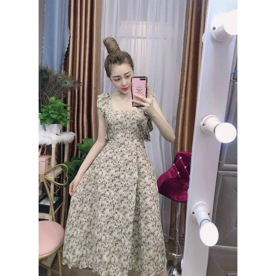 Đầm xòe maxi đi biển siêu sang trọng thời trang trẻ trung cho các nàng