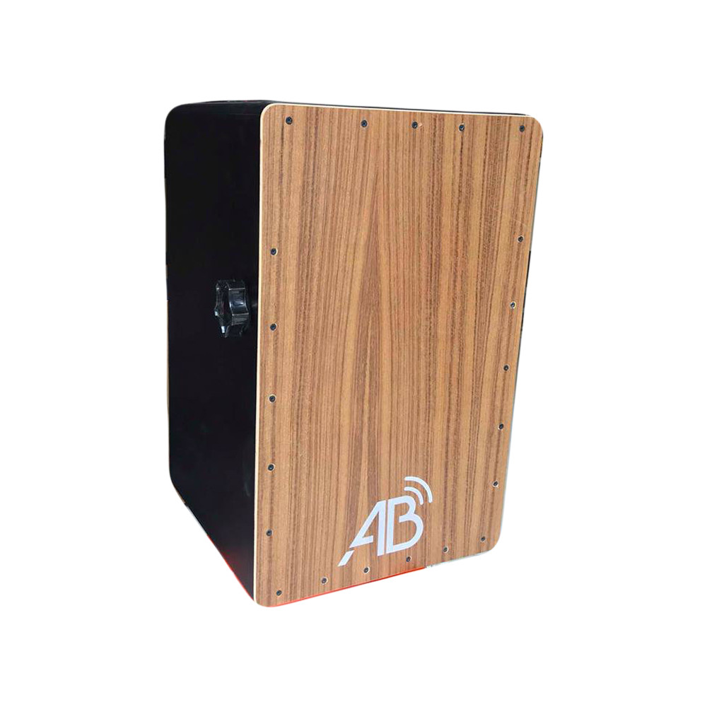 Trống cajon màu nâu gỗ AB-D2 có snare nhập ngoại - Tặng bao