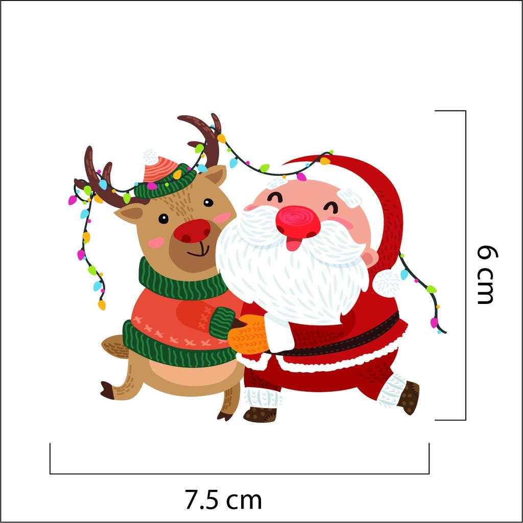 Sticker Trang Trí Noel Mã 01 - Sticker Dán Mũ Bảo Hiểm , Hình Dán Trang Trí Laptop , Điện Thoại Chất Liệu Chống Nước