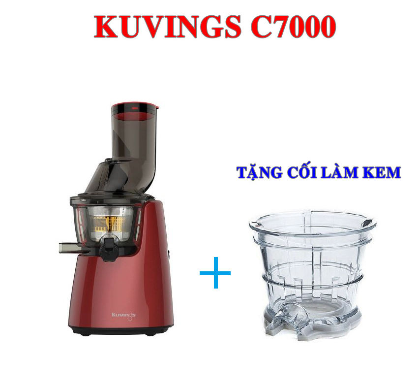 Máy ép trái cây Kuvings C7000 (màu ngẫu nhiên) . Hàng chính hãng ( TẶNG CỐI LÀM KEM )