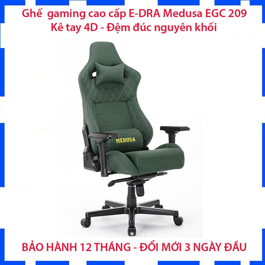 Ghế xoay gaming E-DRA Medusa EGC 209 - Kê tay 4D - Đệm đúc nguyên khối - Chất liệu Da PU cao cấp - Hàng chính hãng