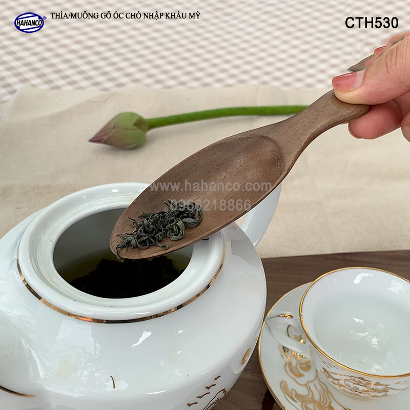 Thìa/Muỗng xúc trà gỗ Óc Chó - Trong văn hóa trà đạo Nhật Bản (Đủ kiểu dáng) Dùng xúc cafe, xúc gia vị, ăn uống sạch, decor trang trí