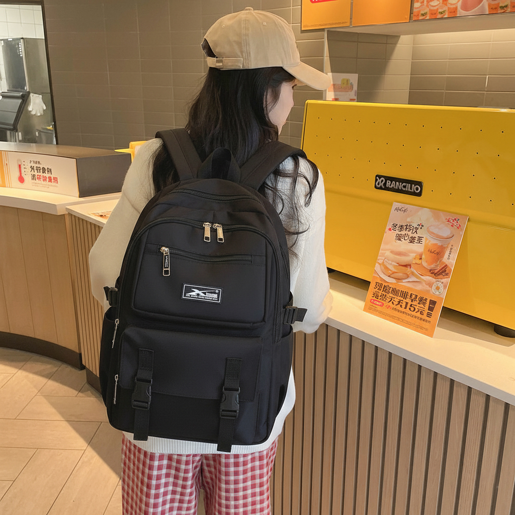 Balo Laptop Chống Nước Xbags Black Blue Đựng Laptop 15.6 Inch Đi Học Đi Làm Thời Trang Cá Tính XB3203!