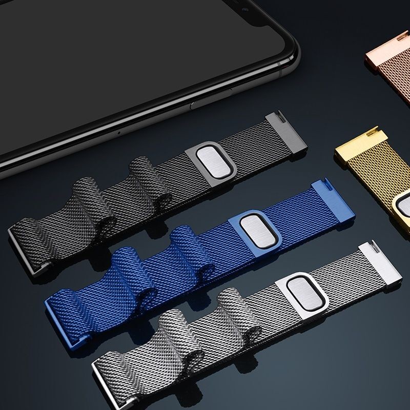 Dây đeo đồng hồ dành cho đồng hồ thông minh Amazfit GTS / GTS 2/ GTS 2e / Bip U / Bip S - Dây đeo inox nam châm 20mm - Hàng chính hãng