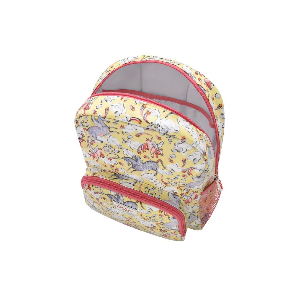 Cath Kidston - Ba lô cho bé/Kids Classic Large Backpack with Mesh Pocket - Unicorn - Yellow -1040593