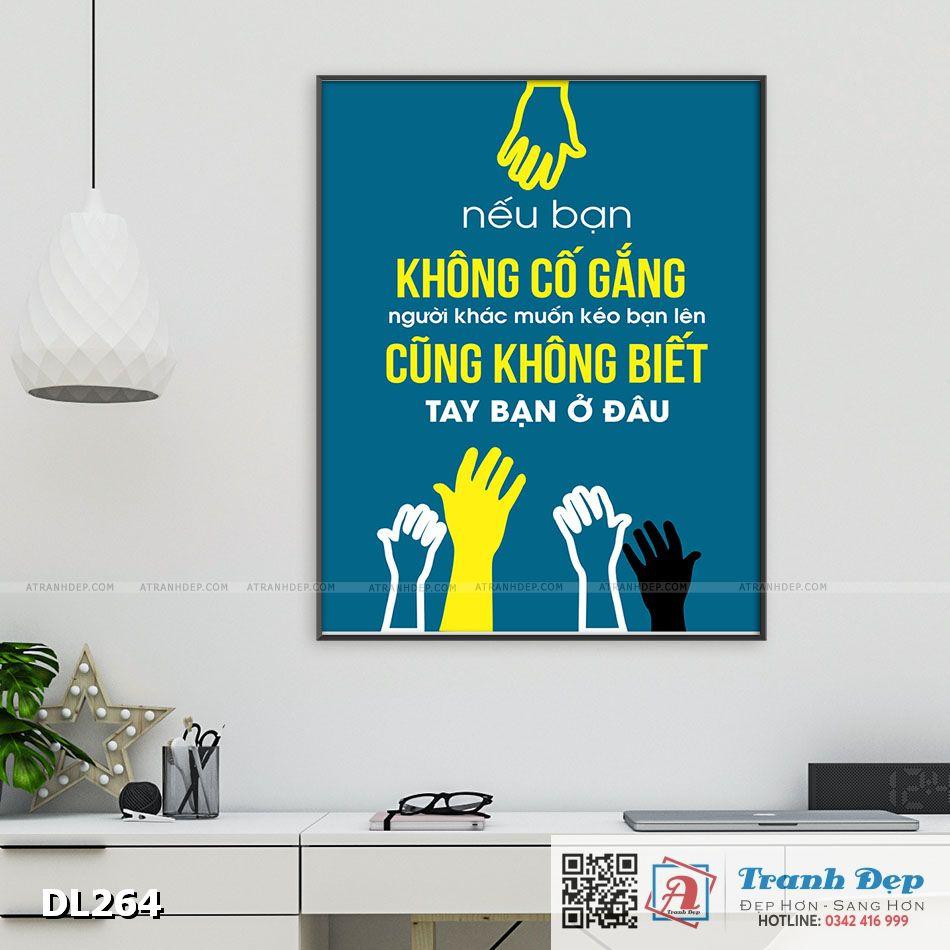 Tranh động lực trang trí phòng làm việc - Nếu bạn không cố gắng - DL264