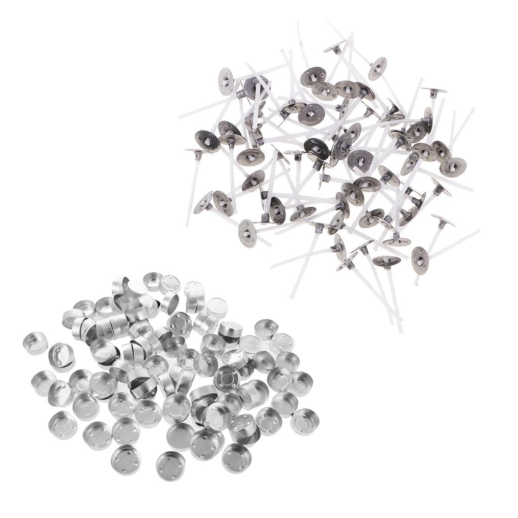 200 Chiếc Thẳng Mặt Kim Loại Trường Hợp Đèn Giữ/Ly//Hộp Đựng Và Bông Nến bấc Nến Tealight Làm Đồ Thủ Công Dụng C
