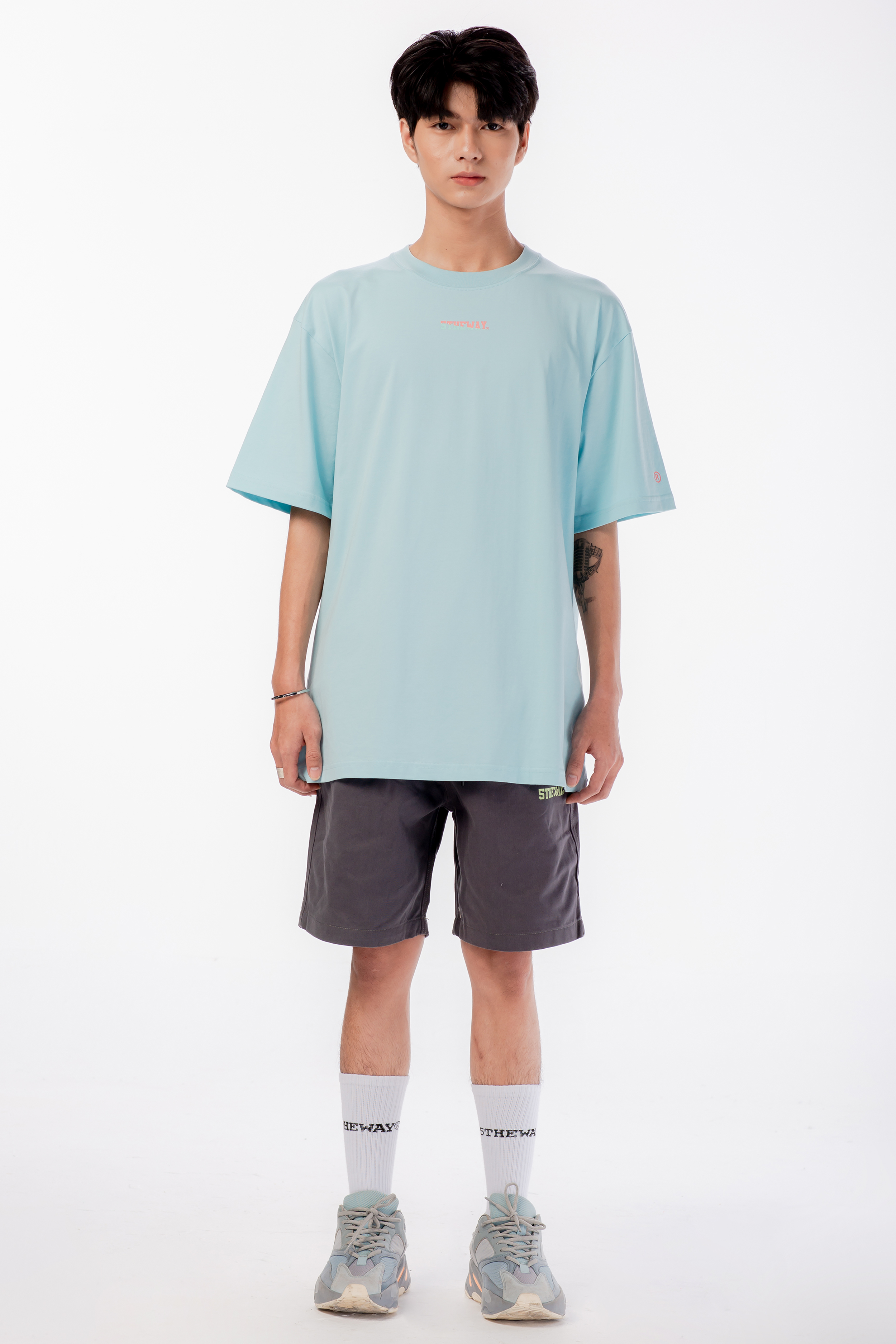 Quần Short 5THEWAY Xám aka 5THEWAY Skater Short in CASTLE ROCK