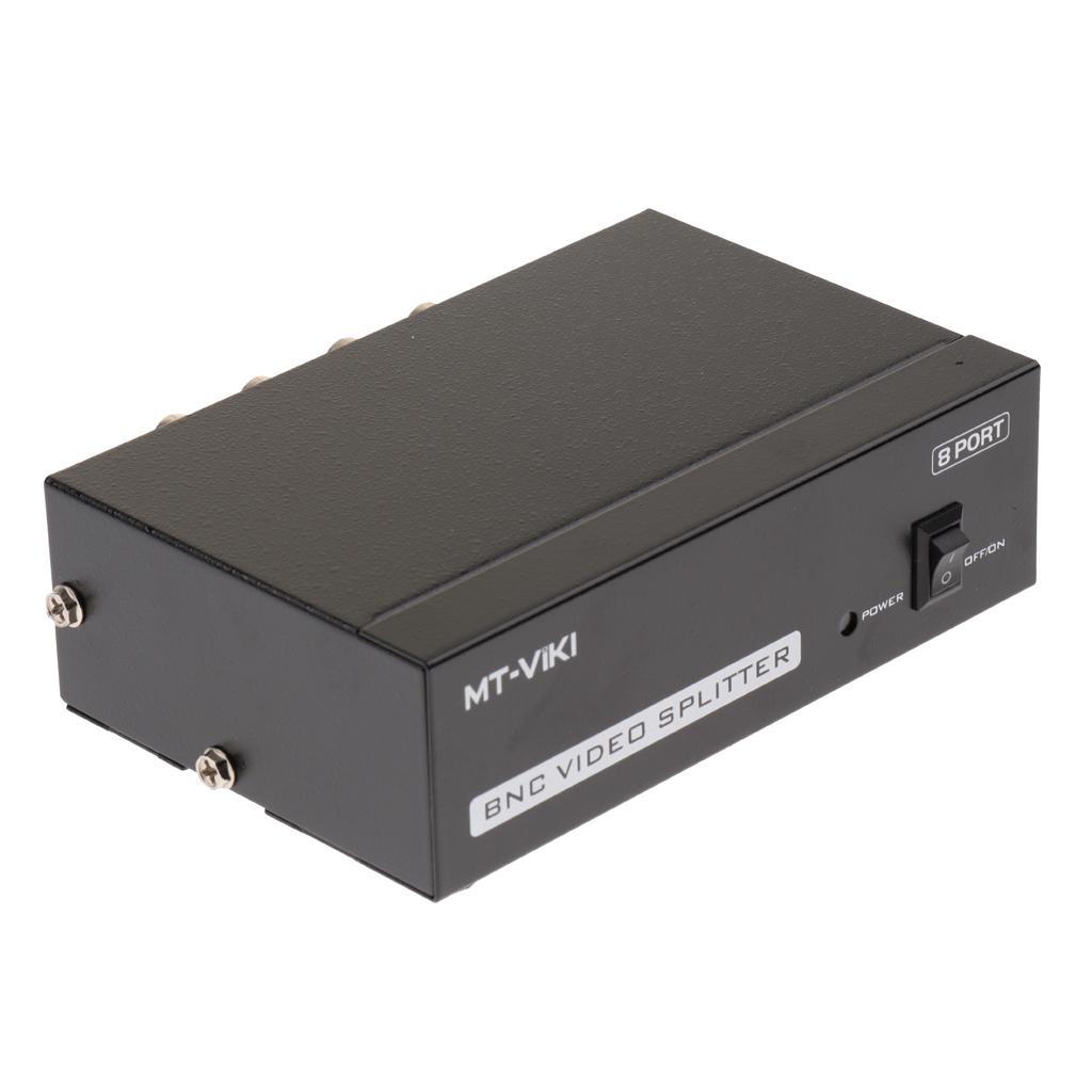 8-Way BNC Composite Video 1 to 8  Splitter Box for TV Monitor DVR