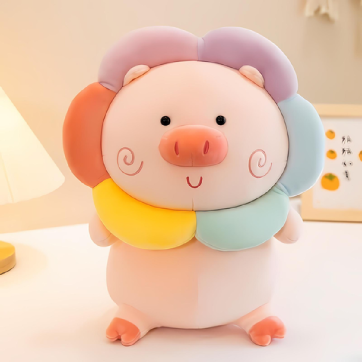 Đồ Chơi Thú Bông Hình Chú Heo Đeo Hoa 35cm M1-15-2