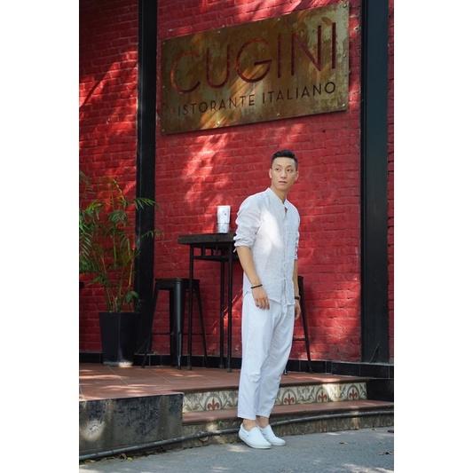 ÁO SƠ MI ĐŨI DÀI TAY - CỔ TÀU