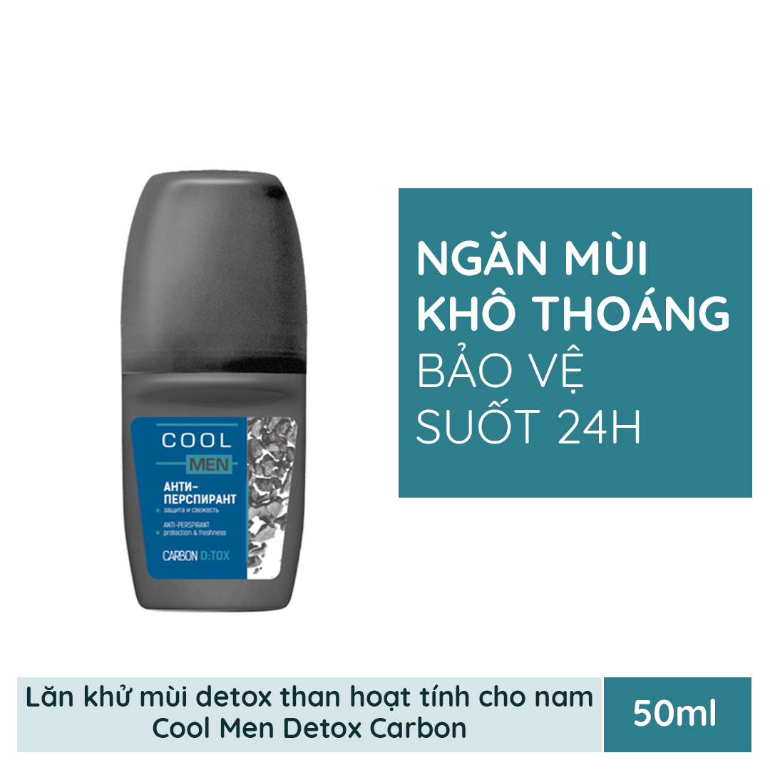 Lăn khử mùi detox than hoạt tính Cool Men Detox Carbon 50ml