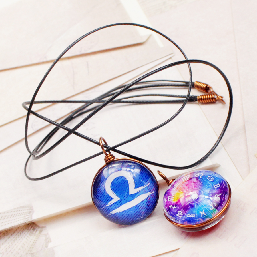 Dây chuyền 12 cung hoàng đạo Zodiac tông nhiều màu sắc siêu đẹp 06647-DC20M0017