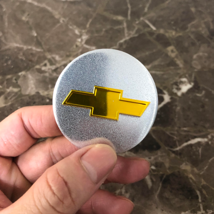 Logo chụp mâm, ốp lazang bánh xe ô tô Chevrolet đường kính 53mm
