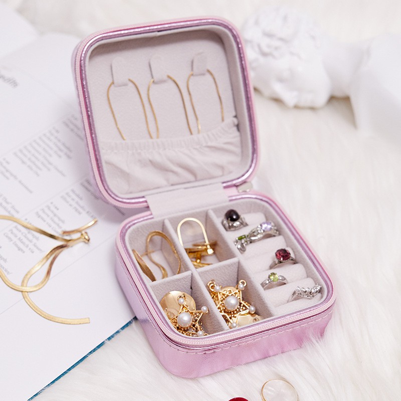 Hộp Đựng Trang Sức Bằng Da PU Cute - Giao hàng ngẫu nhiên