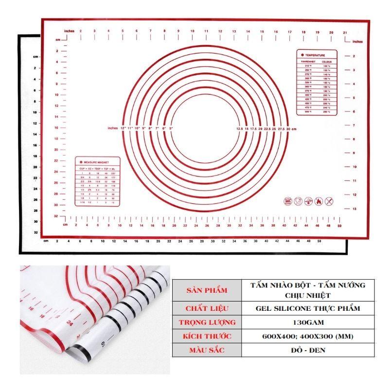Tấm nướng chịu nhiệt tấm lót cán bột sợi thuỷ tinh cho làm bánh mì chống trượt Thảm Nhồi Bột