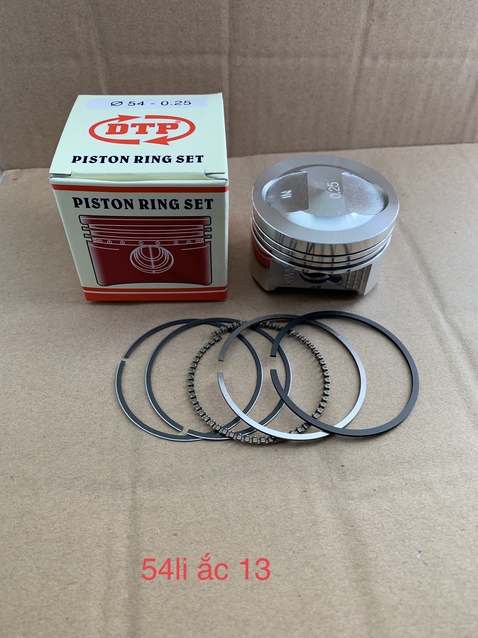 Bộ piston (xéc măng) 54 li ắc 13