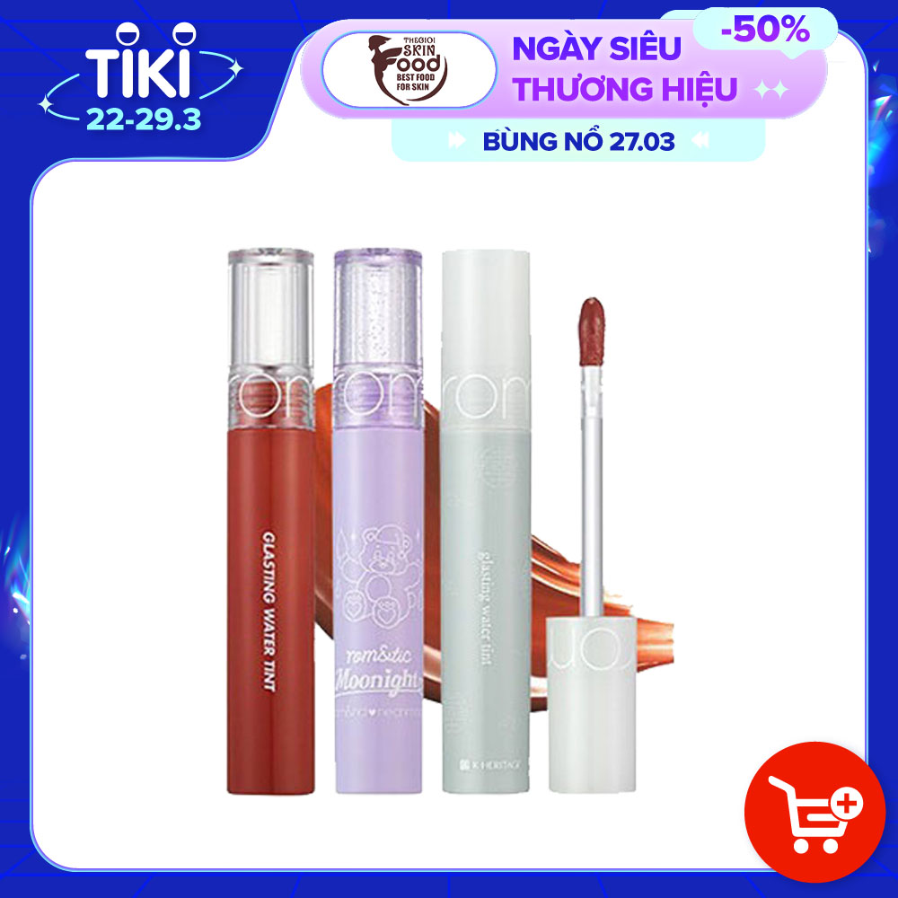 Son Tint Bóng Siêu Lì, Căng Mọng Môi Hàn Quốc Romand Glasting Water Tint 4g