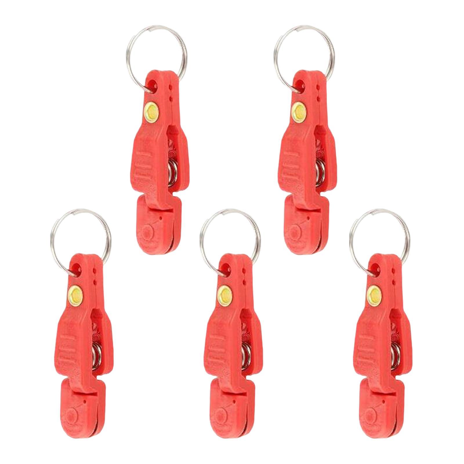 Heavy tension snap release clips for weight Red