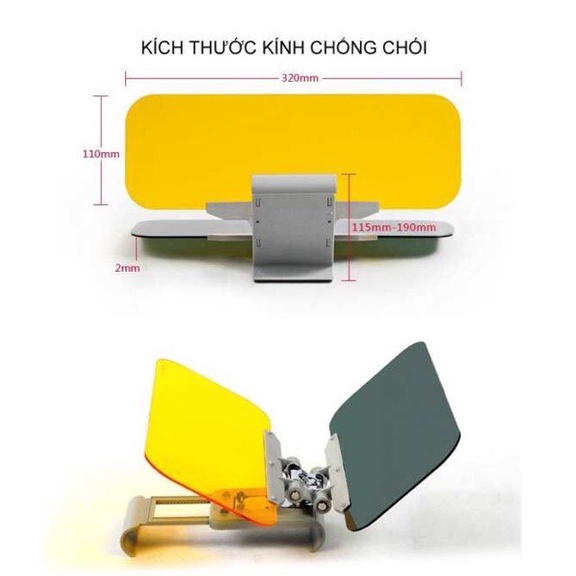 Kính phân cực chống chói lóa khi lái xe ngày và đêm - Chống chói đèn xe đối diện - Chống lóa ánh sáng mặt trời