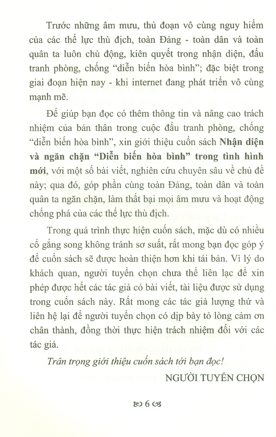 Vững Tin Vào Con Đường Đi Lên Chủ Nghĩa Xã Hội - Nhận Diện Và Ngăn Chặn ''Diễn Biến Hoà Bình&quot; Trong Tình Hình Mới