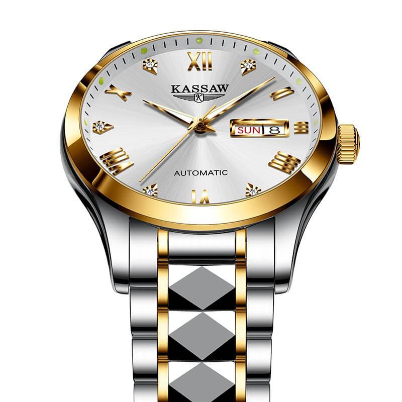 Đồng hồ nam chính hãng KASSAW K977-1 Chống Nước ,chống xước ,kính sapphire, bảo hành 24 tháng,hàng mới 100%