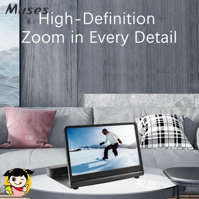 Giá Đỡ Khuếch Đại Màn Hình Điện Thoại Di Động F12 Hd 12 Inch Kết Nối Bluetooth 6d