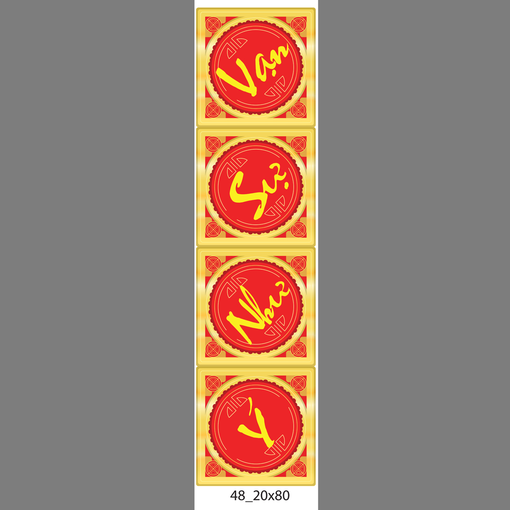 Decal trang trí tết xuân 2020 combo số 13