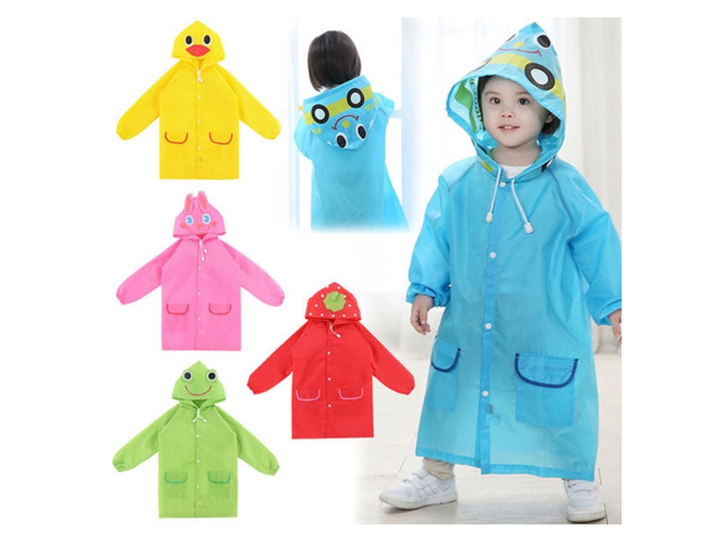 Áo mưa trẻ em siêu ngỗ nghĩnh 5 màu nổi bật - Hàng chính hãng