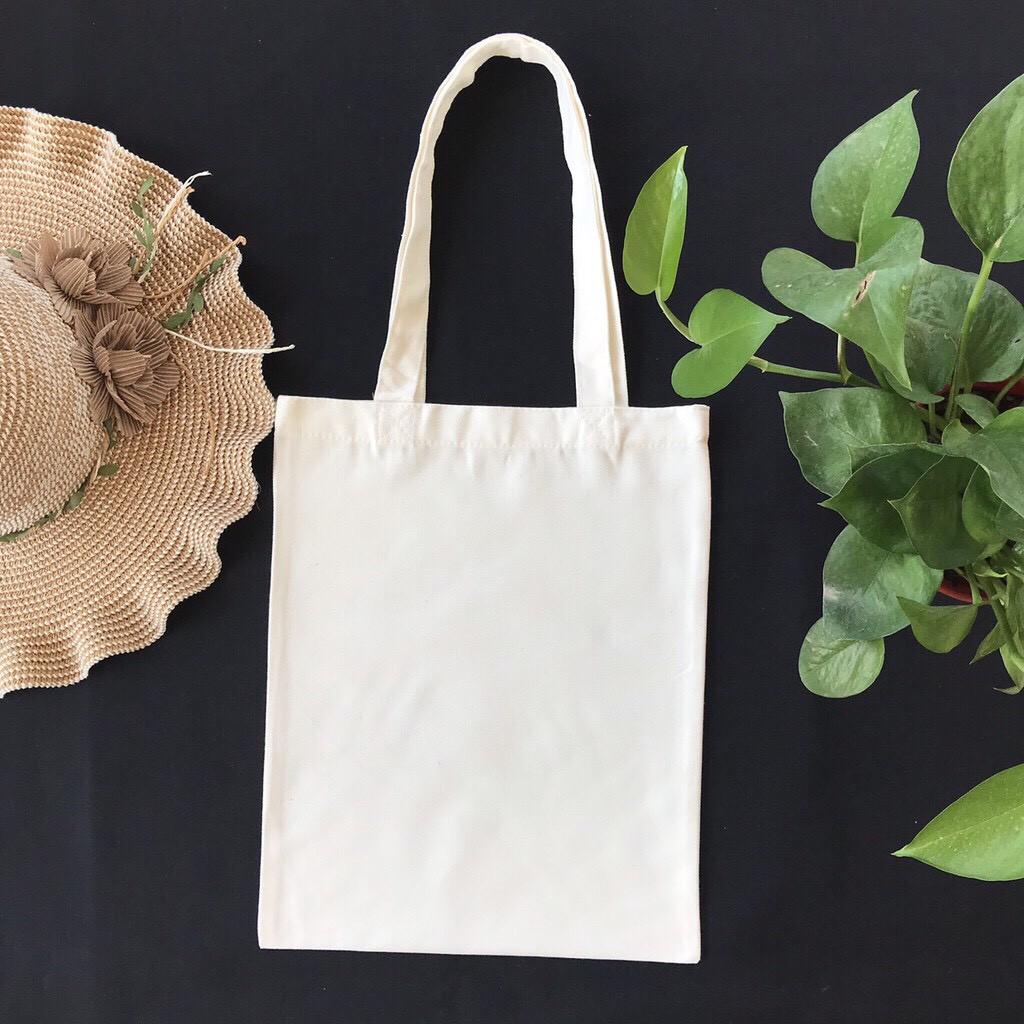 Túi vải bố canvas tote đựng đồ quần áo đeo vai thời trang nhỏ giá rẻ