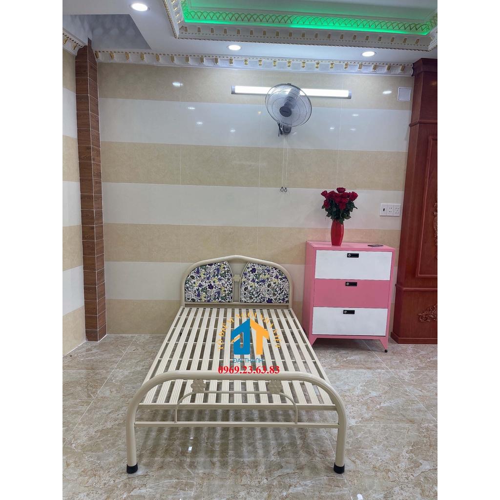 Giường ngủ sắt 1m2 x 2m màu kem - ĐẠI THÀNH