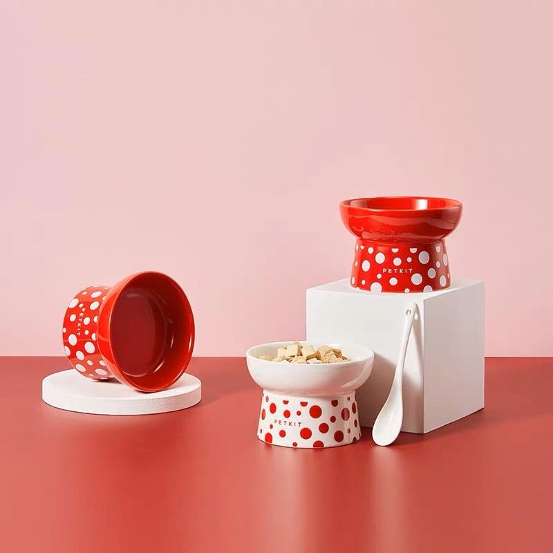 Chén Ăn, Bát Ăn Cho Chó Mèo Chống Gù Làm Từ Gốm Sứ Cao Cấp Ceramic Petkit Cera Spot- HeLiPet