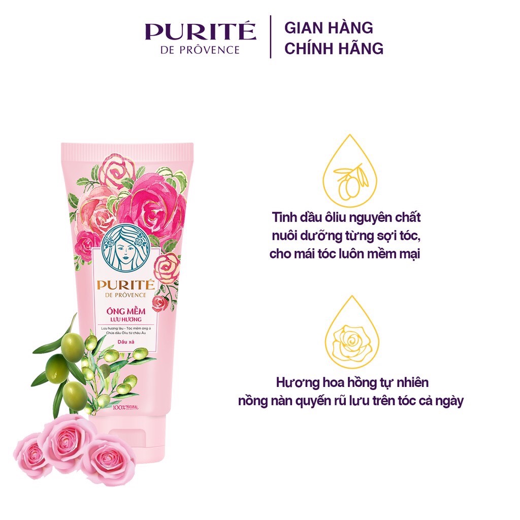 Dầu Xả Purité Chắc khỏe và Óng mềm Lưu hương 150ml/tuýp