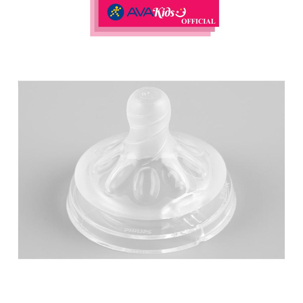 Bộ 2 núm ti Philips Avent SCF652/23 cổ rộng size 2 (1 - 3 tháng) - Hàng Chính Hãng