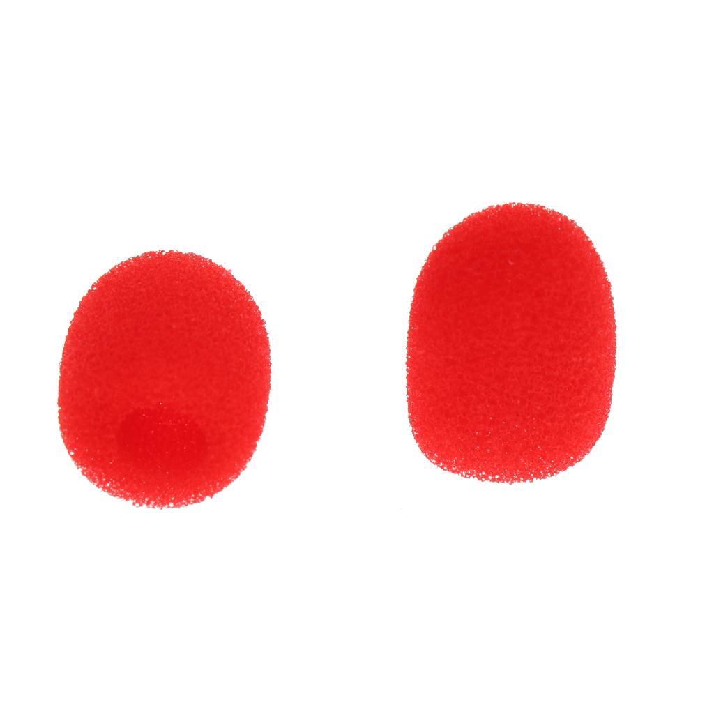 30PC Professional Microphone Windshield Foam Sponge Cover for Headset Microphone