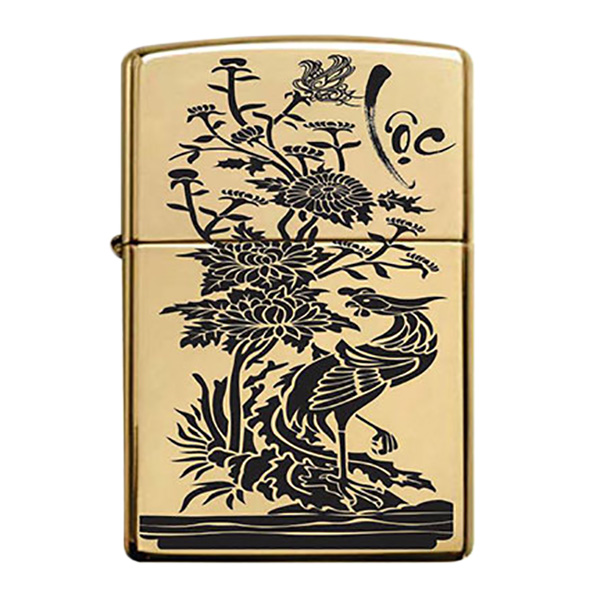 Bật Lửa Zippo 254b Khắc Axit Lộc 02 - 254b.Loc02