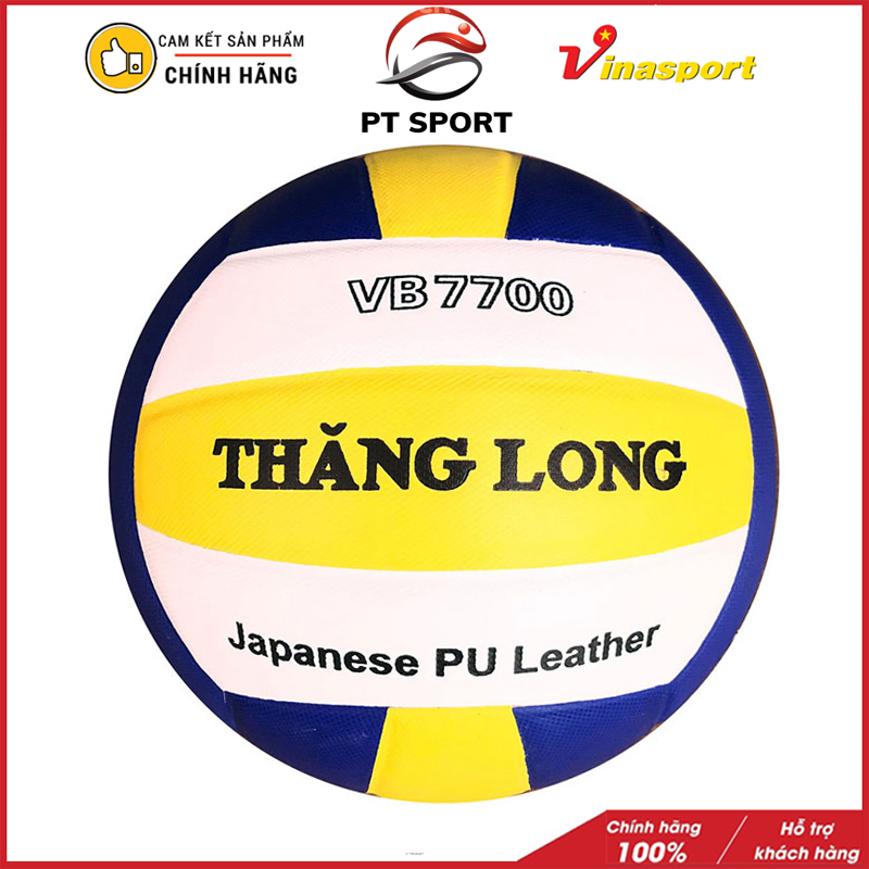 Bóng chuyền Thăng Long da Nhật VB 7700 (Tiêu Chuẩn Thi Đấu_Hàng Chính Hãng) - tặng túi lưới đựng bóng + kim bơm