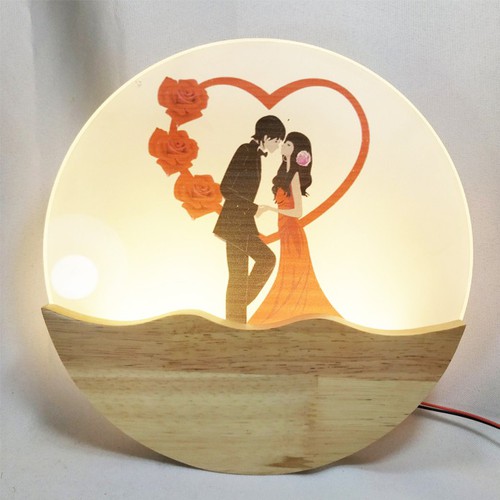 Đèn gắn tường LED phòng ngủ, phòng khách cầu thang hình trái tim LED VLDTTIM