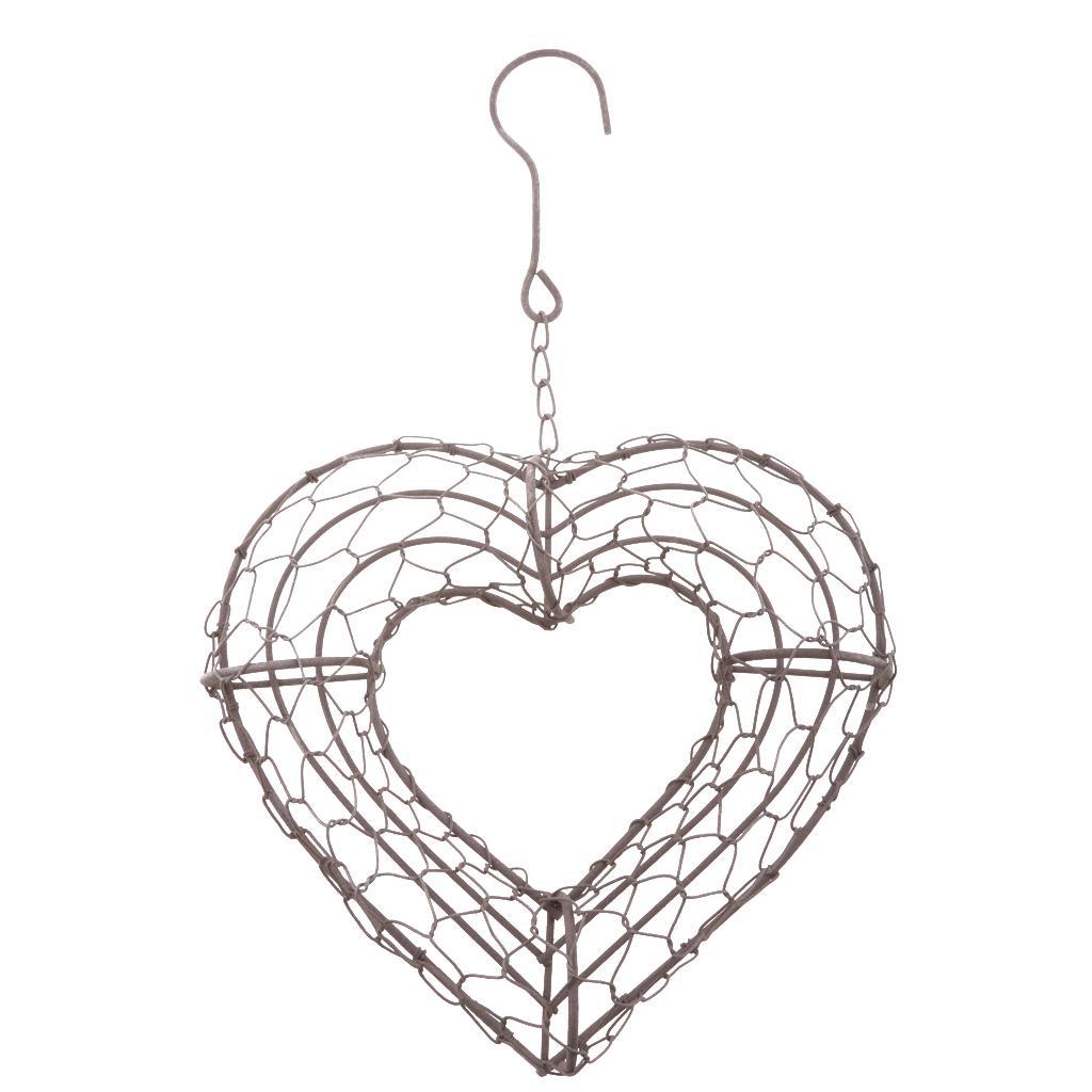 2pcs Iron Frame Ball&Heart Succulent Pot Metal Planter Iron Box Romantic