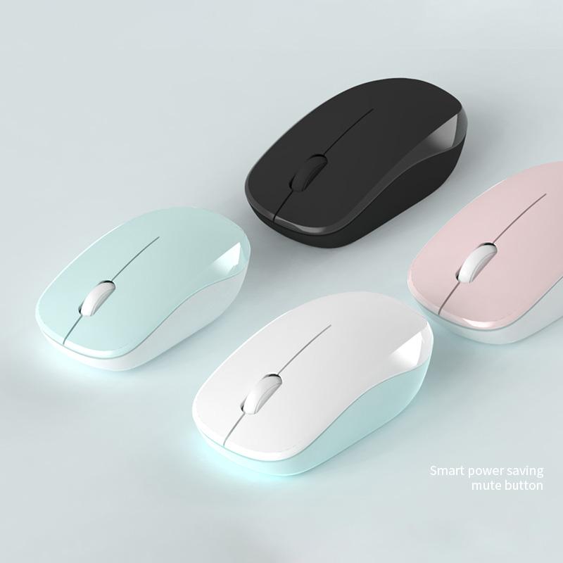 Siêu Mini Chuột Không Dây 2.4G Dễ Thương Silent Chuột Chơi Game Cho Macbook Air Pro Lenovo Thiết Noiseless Máy Tính chuột Nữ