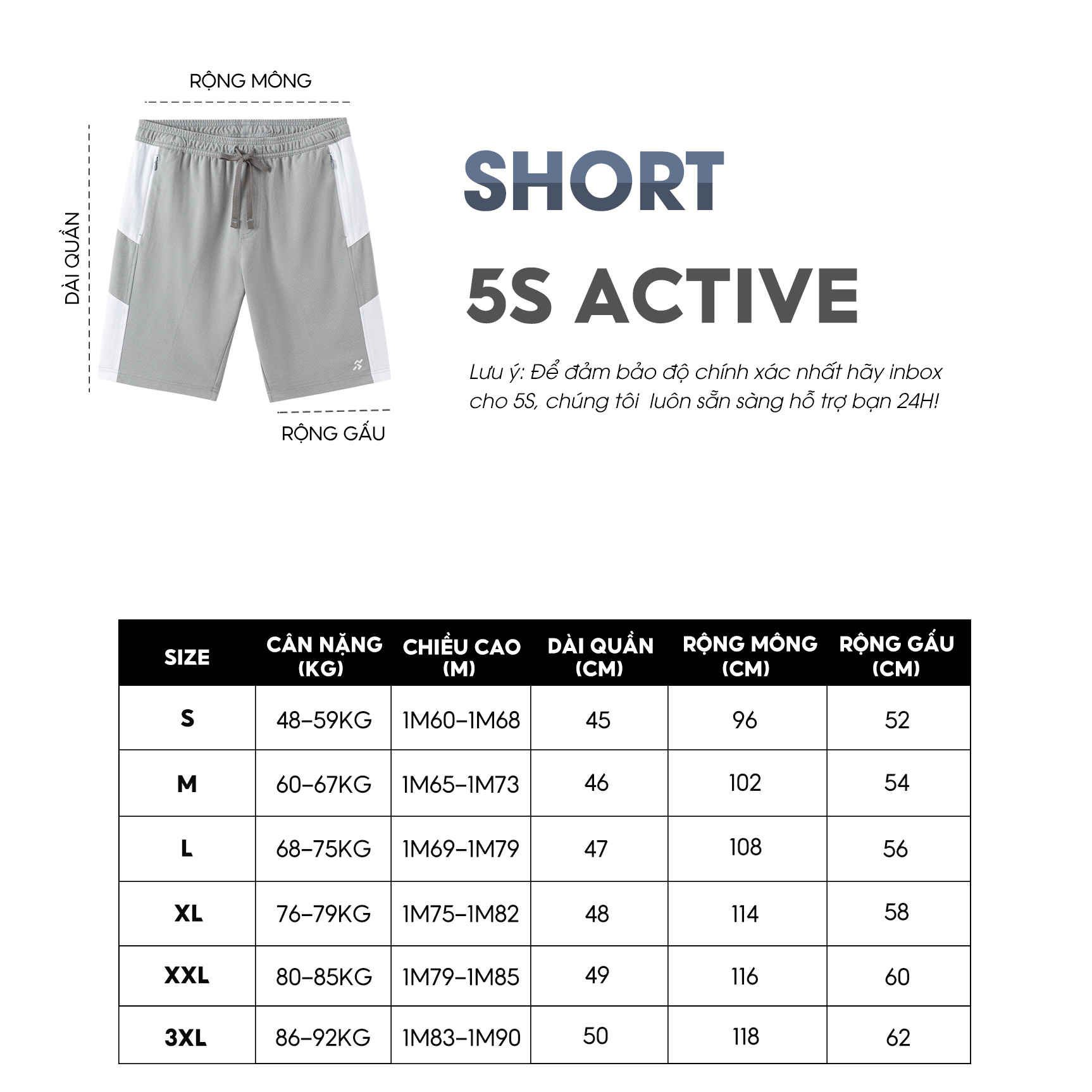 Quần Short Thể Thao Nam 5S, Chất Liệu Cao Cấp, Mặt Vải Hiệu Ứng Kẻ Ô, Phối Màu Năng Động, Trẻ Trung