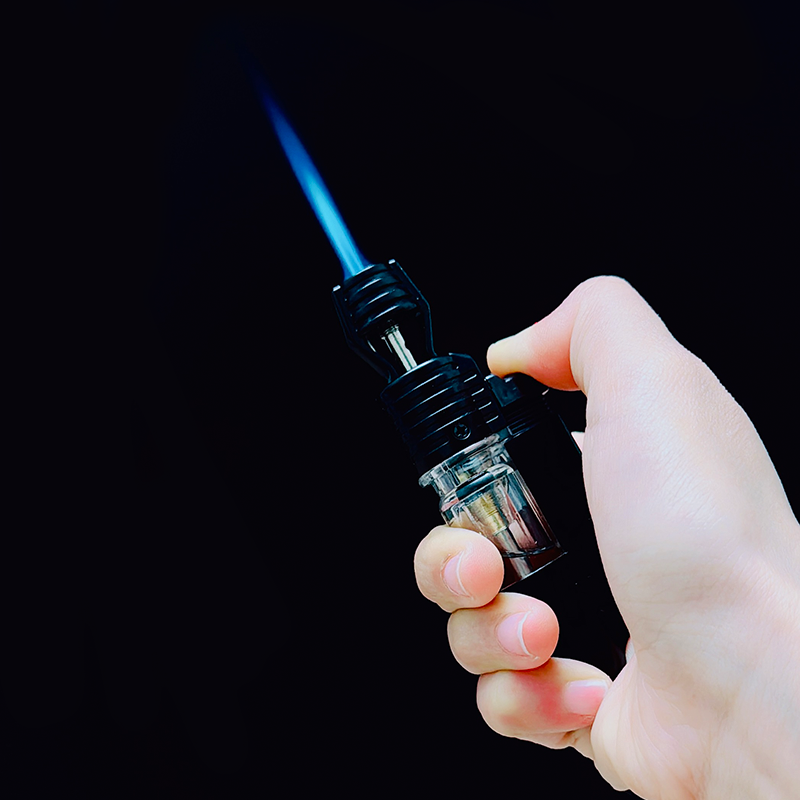 Bật lửa hột quẹt khè đứng BAIRUI BR658 hình trụ gas lộ thiên - xài gas